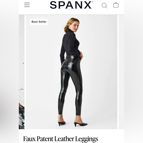 Spanx faux patent leather leggings - Picture 10 of 11